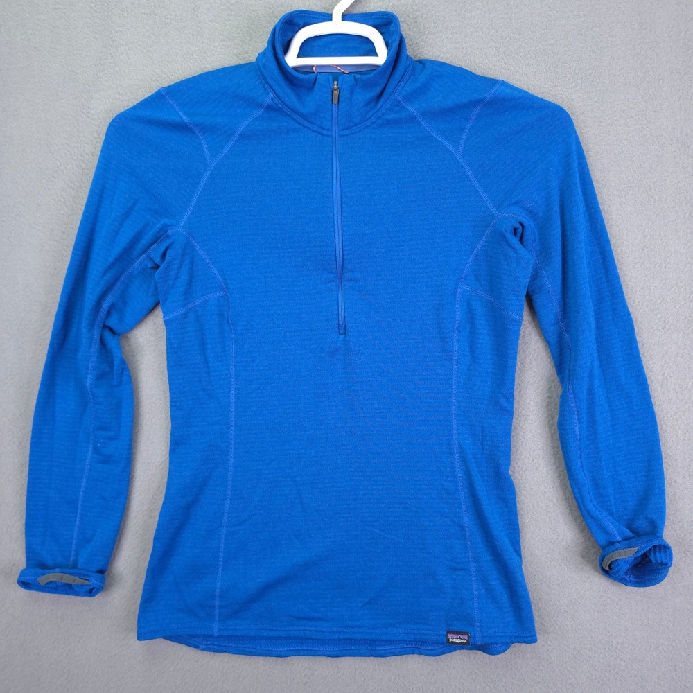 Patagonia Capilene Thermal Weight Quarter Zip Blue Small Polartec Gorpcore